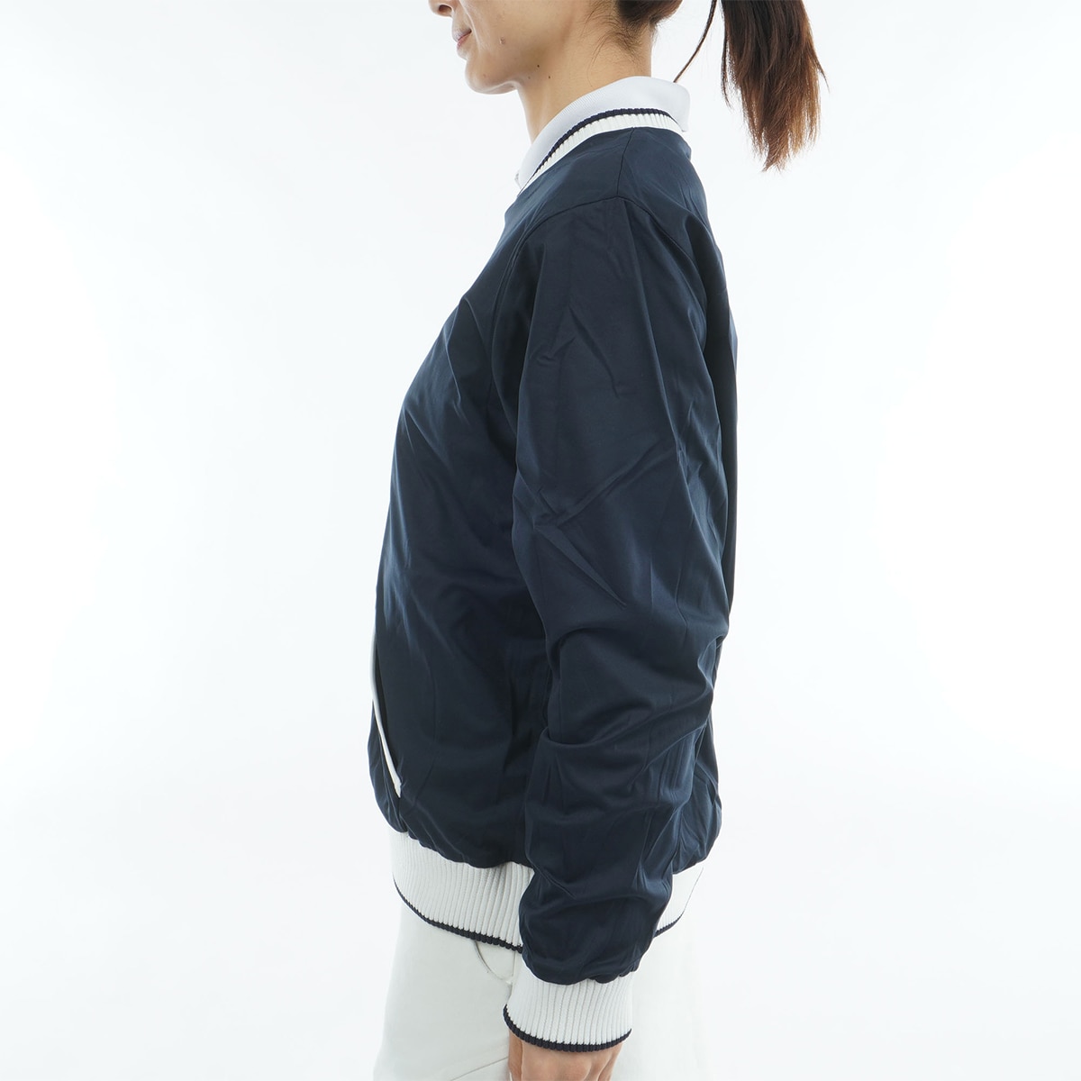 リバーシブル ハイブリッドニットブルゾン レディス(アウター(ブルゾン