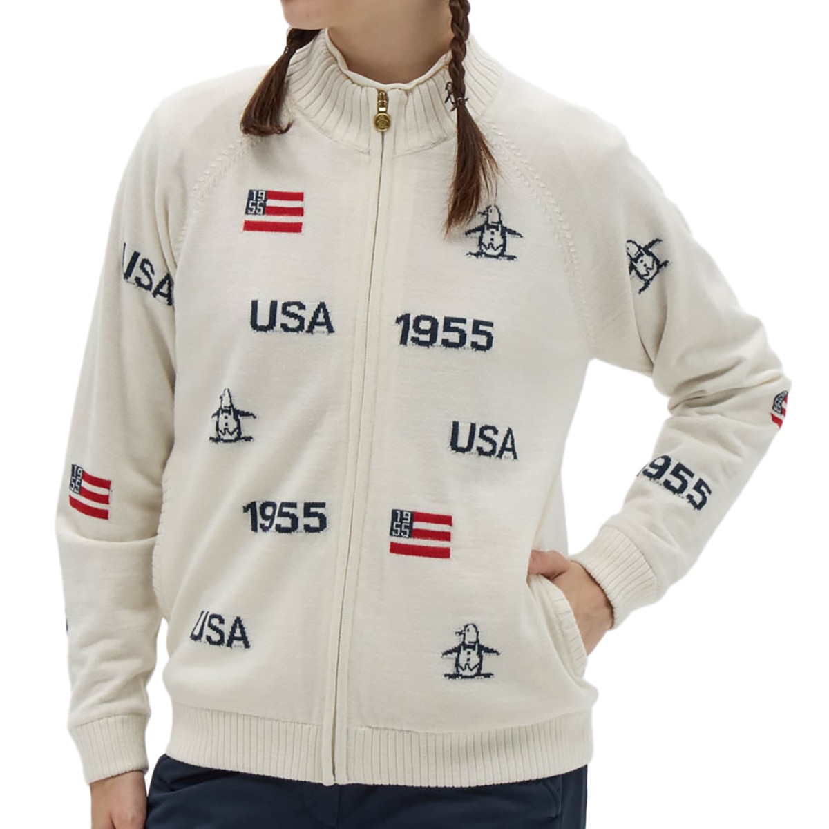 HEAT NAVI ハイブリッドニットブルゾン レディス(アウター(ブルゾン