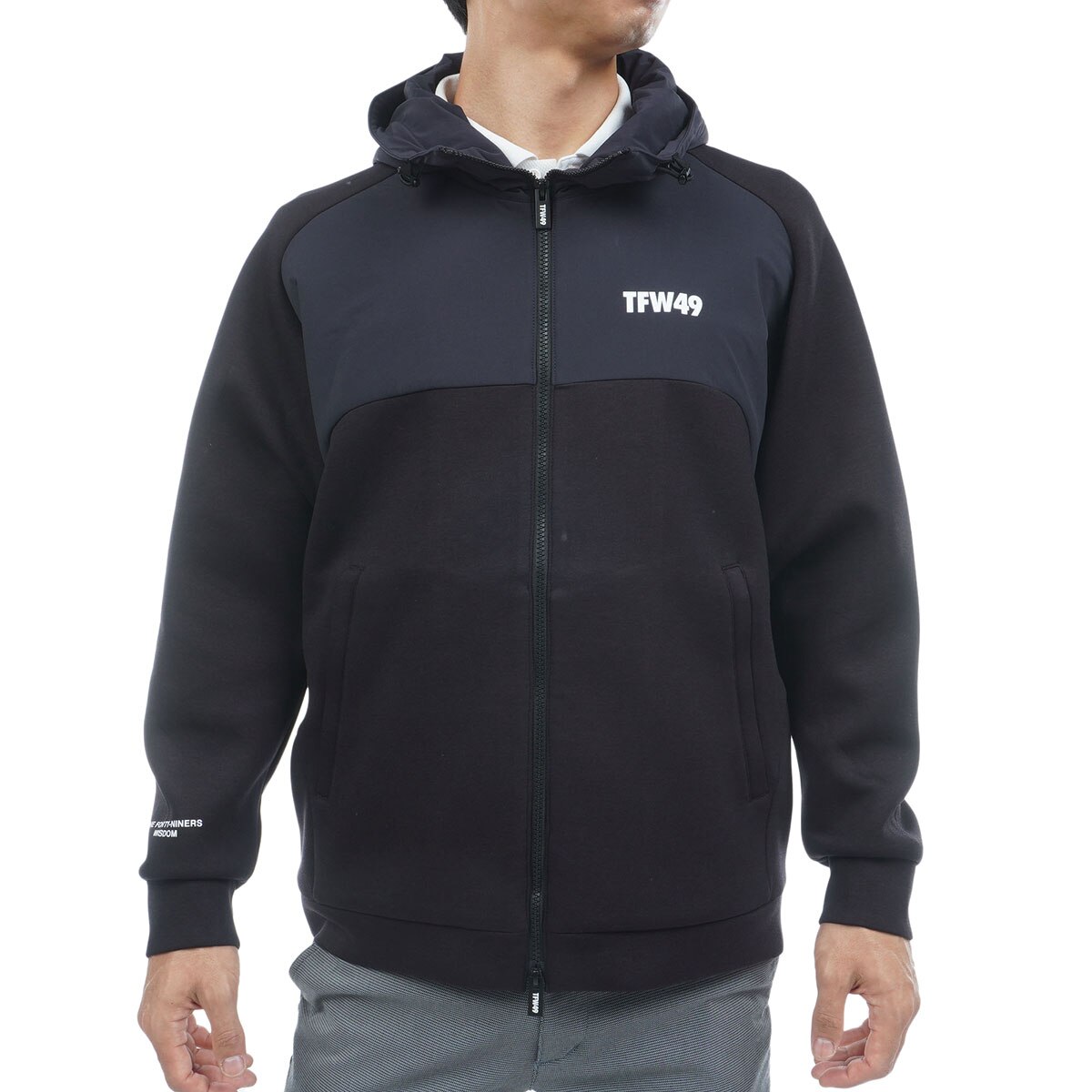 ニューバランスゴルフ 裏毛ダンボールニット フルジップフーディ