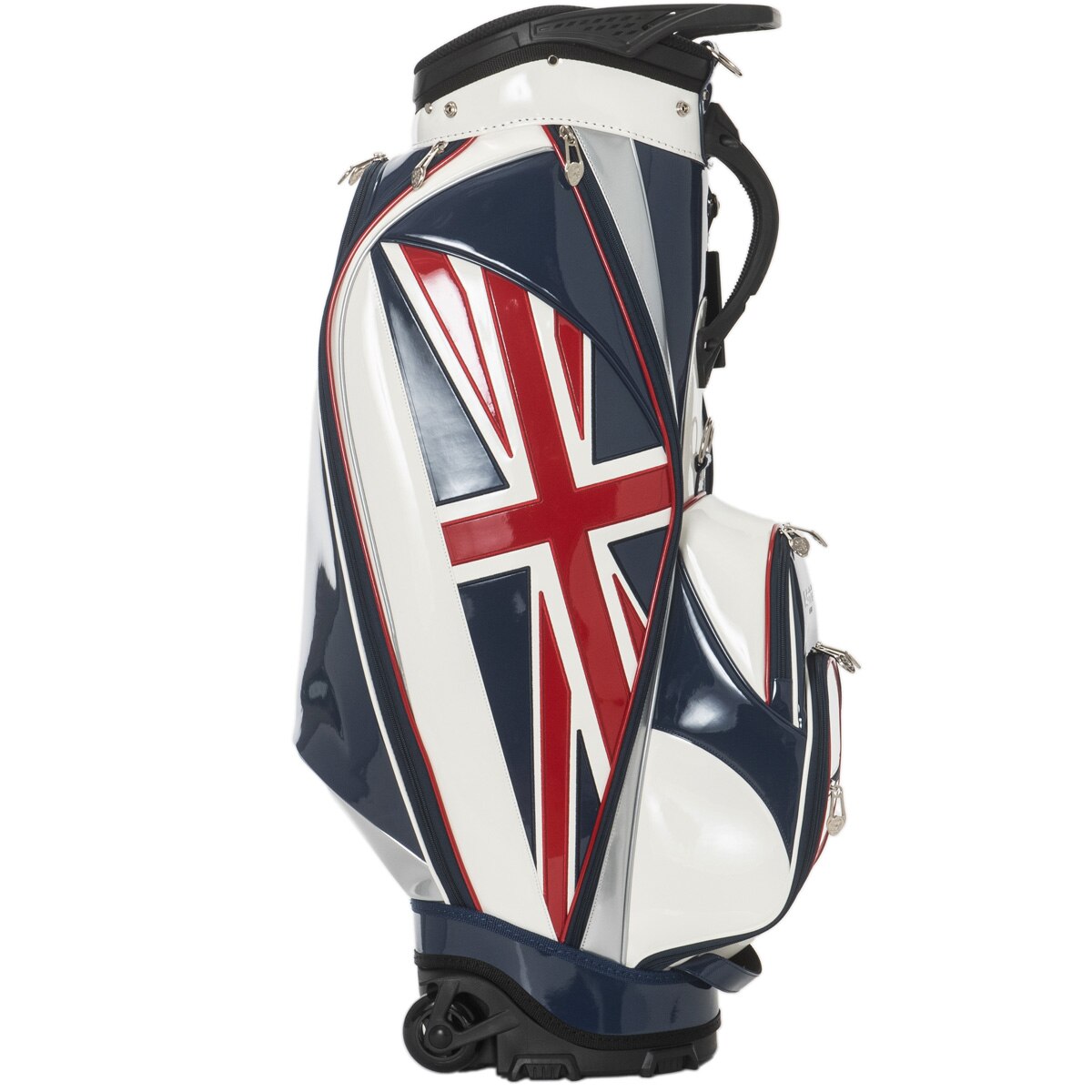 キャスター付き エナメル キャディバッグ(【男性】キャディバッグ