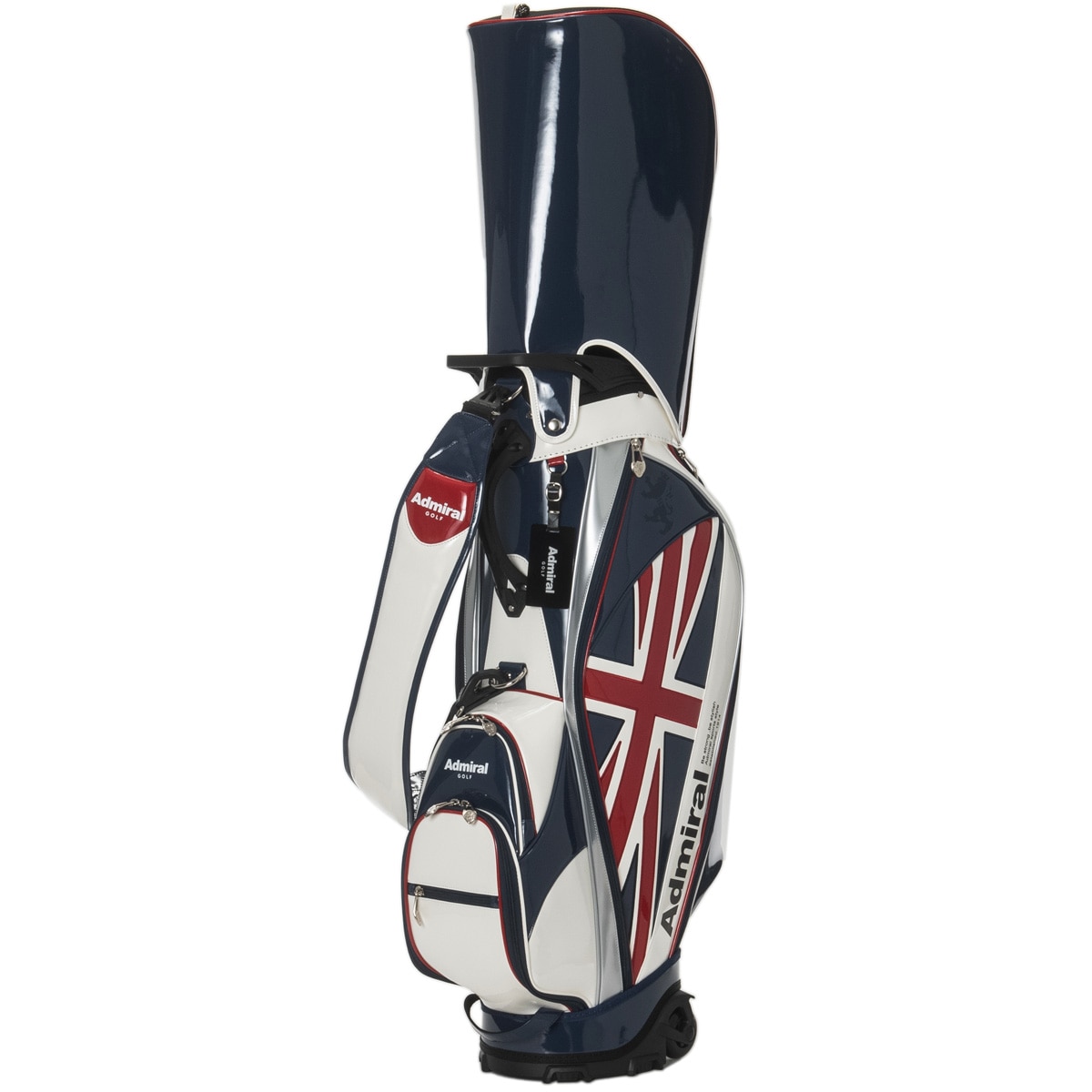 キャスター付き エナメル キャディバッグ(【男性】キャディバッグ