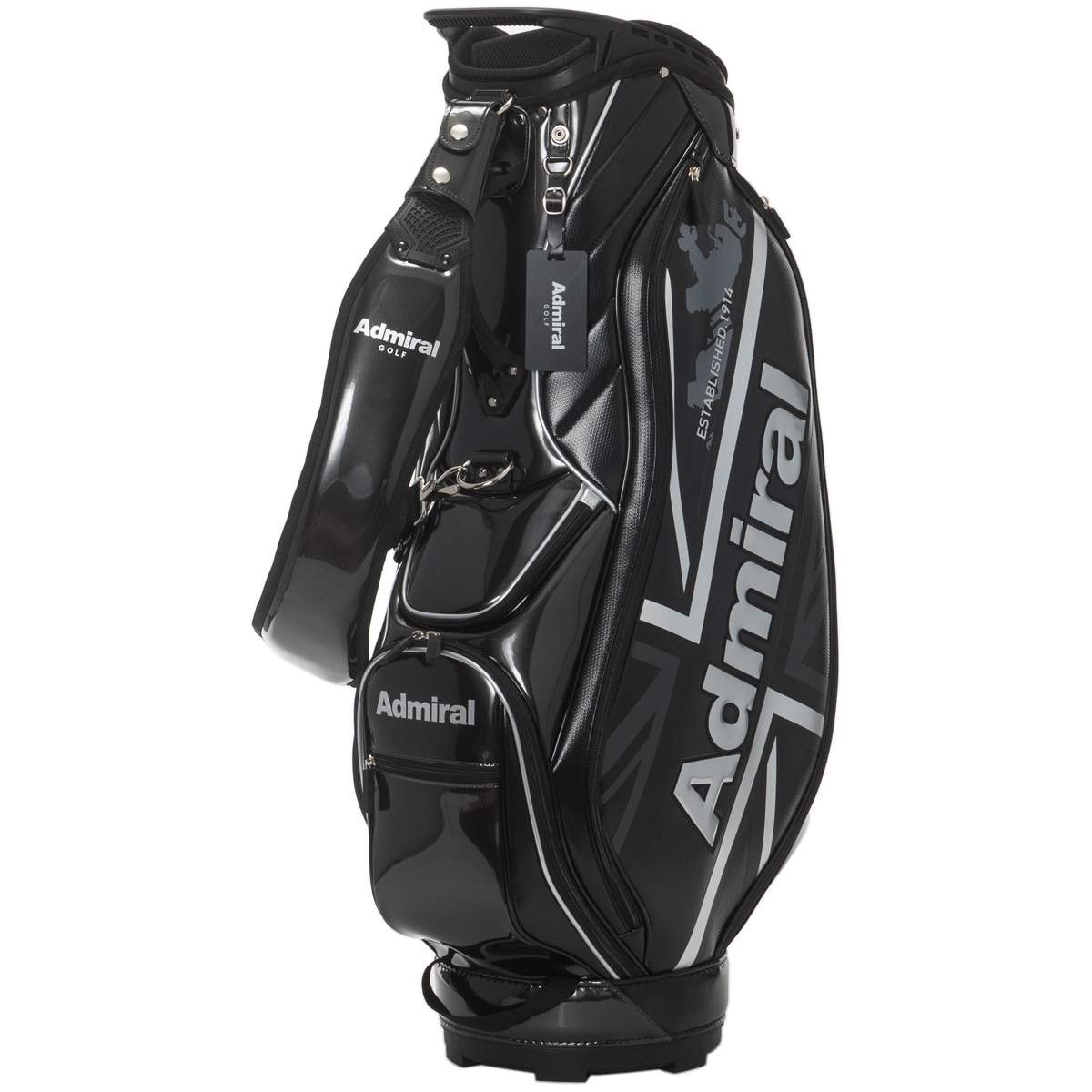 【送料無料】アドミラル　キャディバッグ　ランパント　ネイビー　9.0型 Admiral Golf アドミラルゴルフ 9.0型 軽量 キャディバッグ