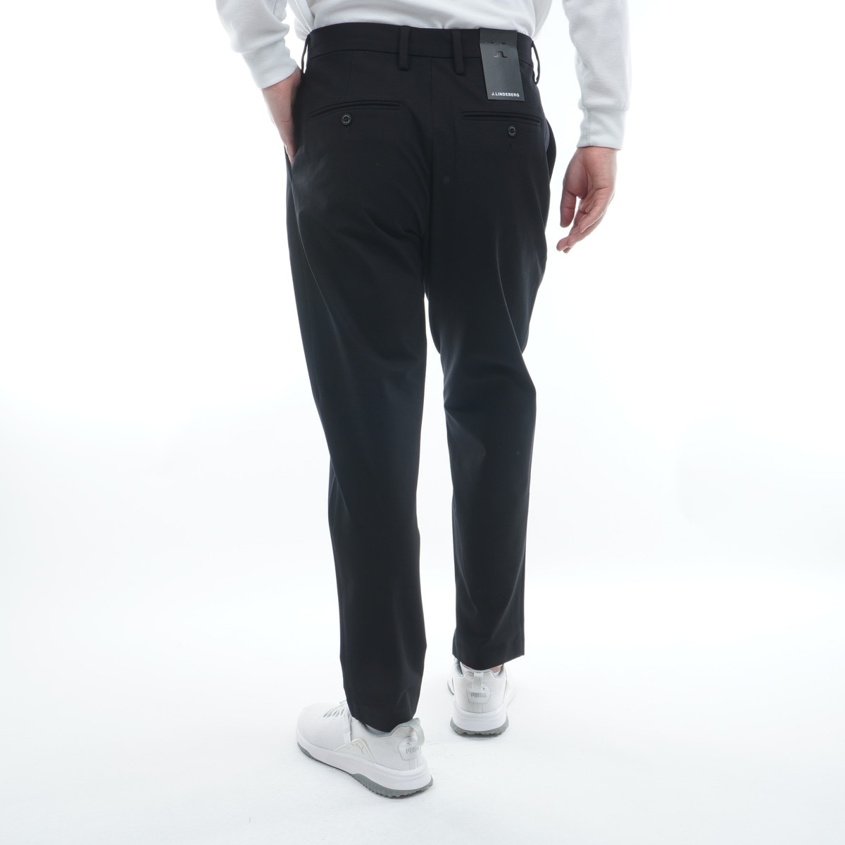 ストレッチウール ワンタックパンツ(ロングパンツ)|J.LINDEBERG(J