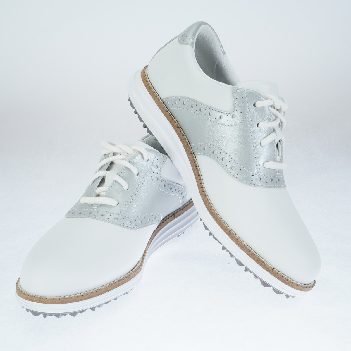 COLE HAAN レディース　ゴルフシューズ　白レザー　防水 オリジナルグランド ショートウィング ゴルフ womens 33000