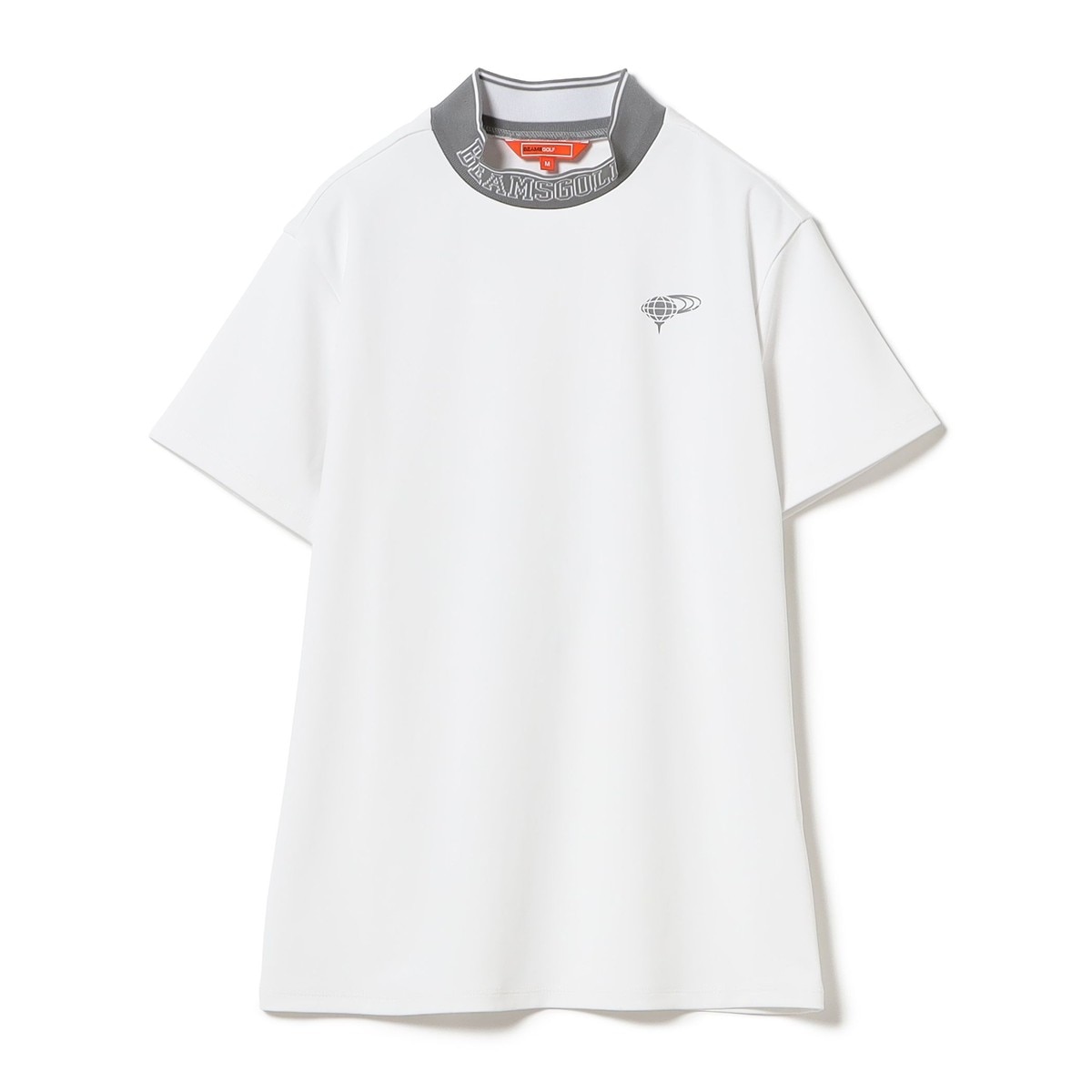 ORANGE LABEL リブ編み襟 モックネックシャツ レディス(半袖シャツ
