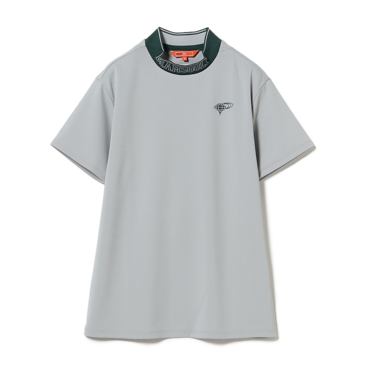 ORANGE LABEL リブ編み襟 モックネックシャツ レディス(半袖シャツ