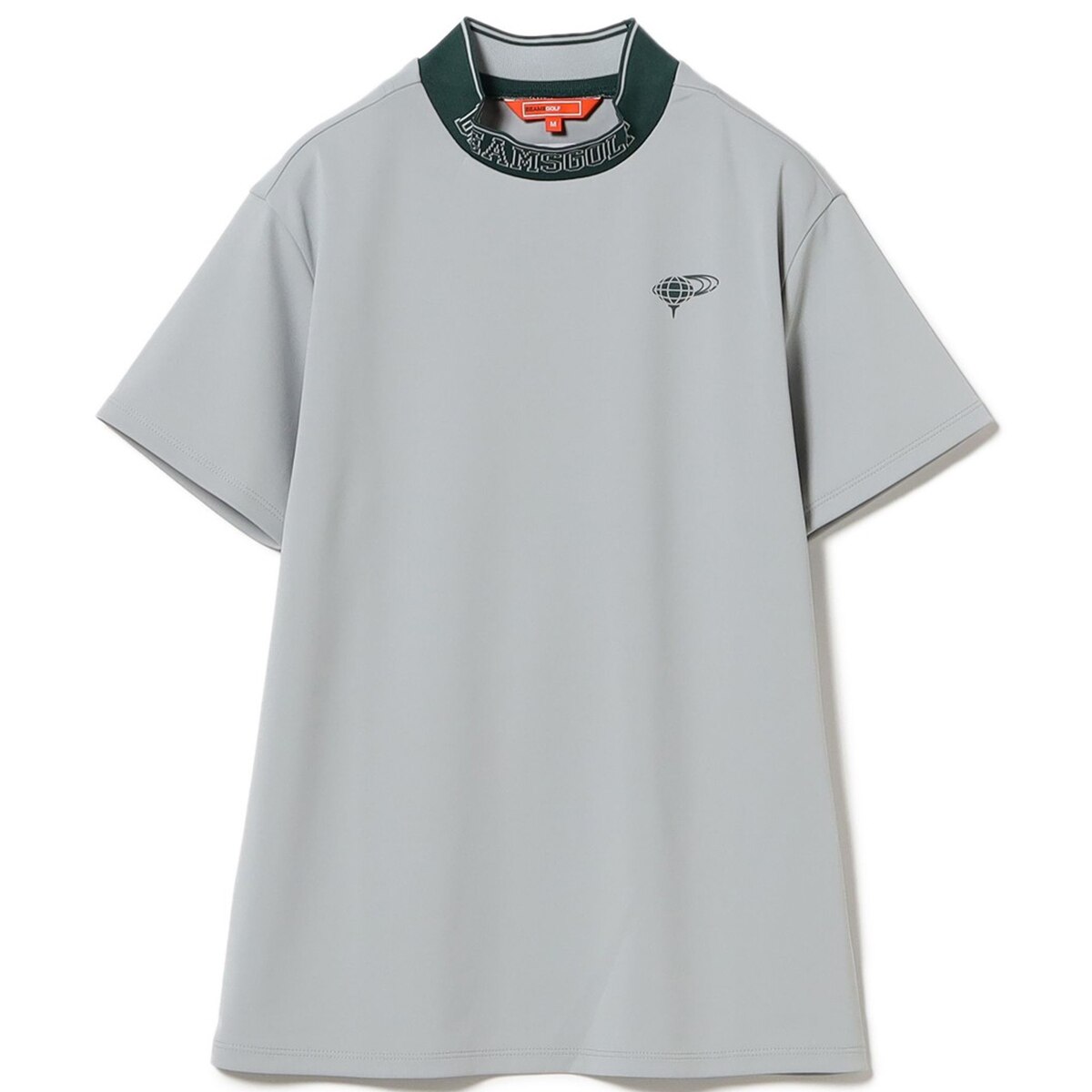 ORANGE LABEL リブ編み襟 モックネックシャツ レディス(半袖シャツ