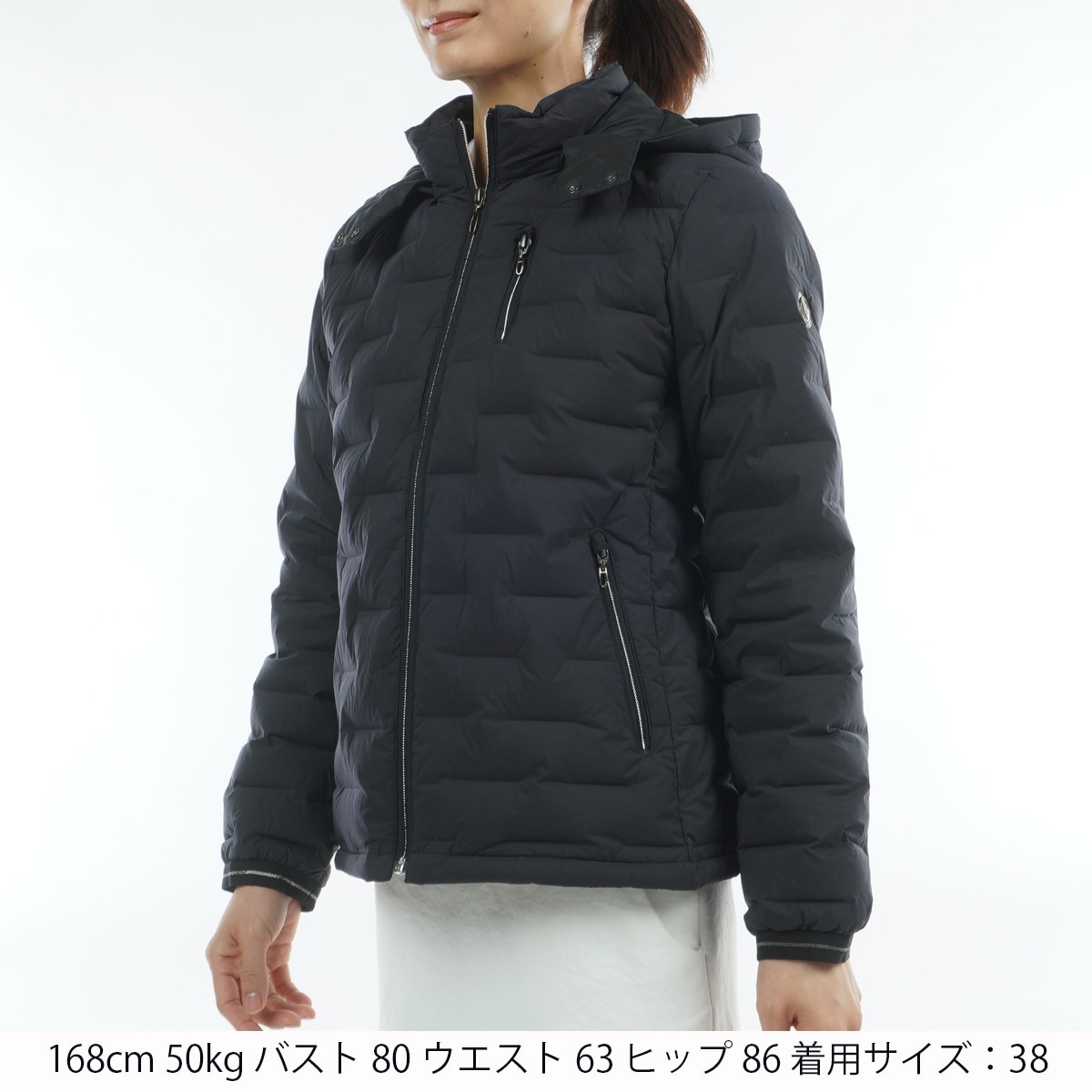 ストレッチ 2WAY チューブダウンブルゾン レディス(アウター(ブルゾン