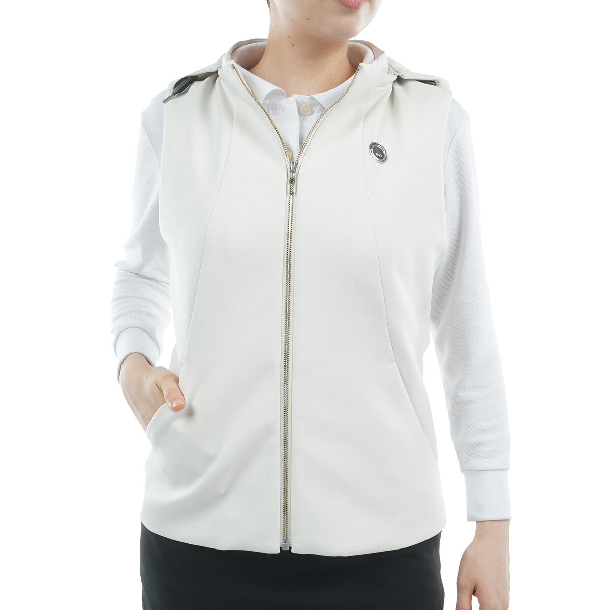 2WAY ダンボールニットアウターベスト レディス(ベスト)|LANVIN SPORT