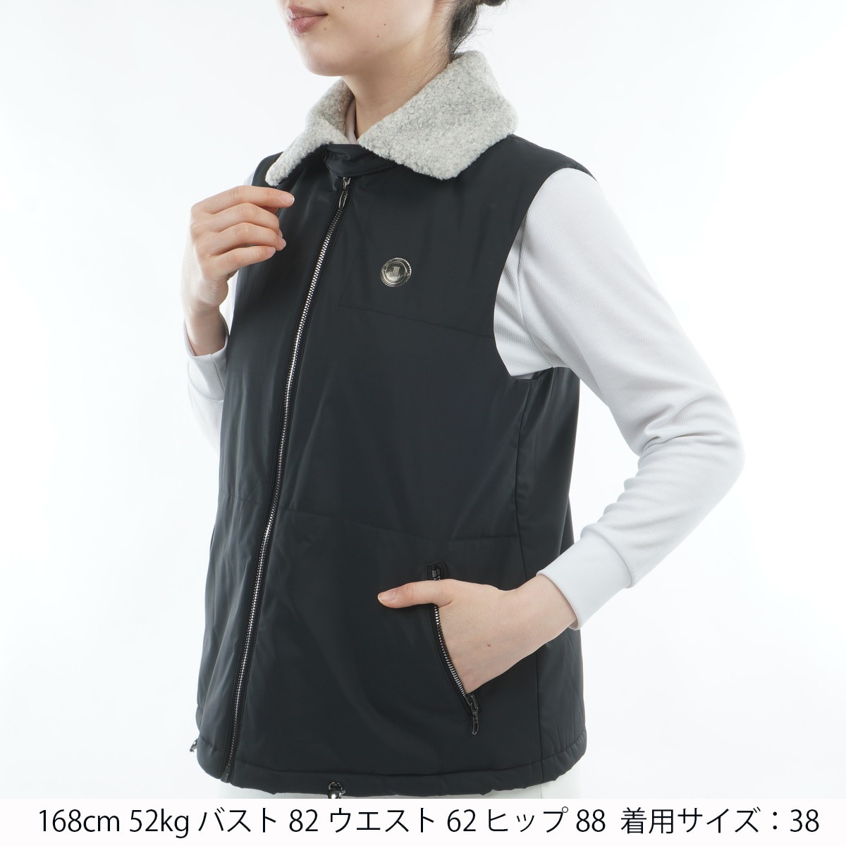 HEAT NAVI ストレッチ 2WAY 中綿アウターベスト レディス(ベスト