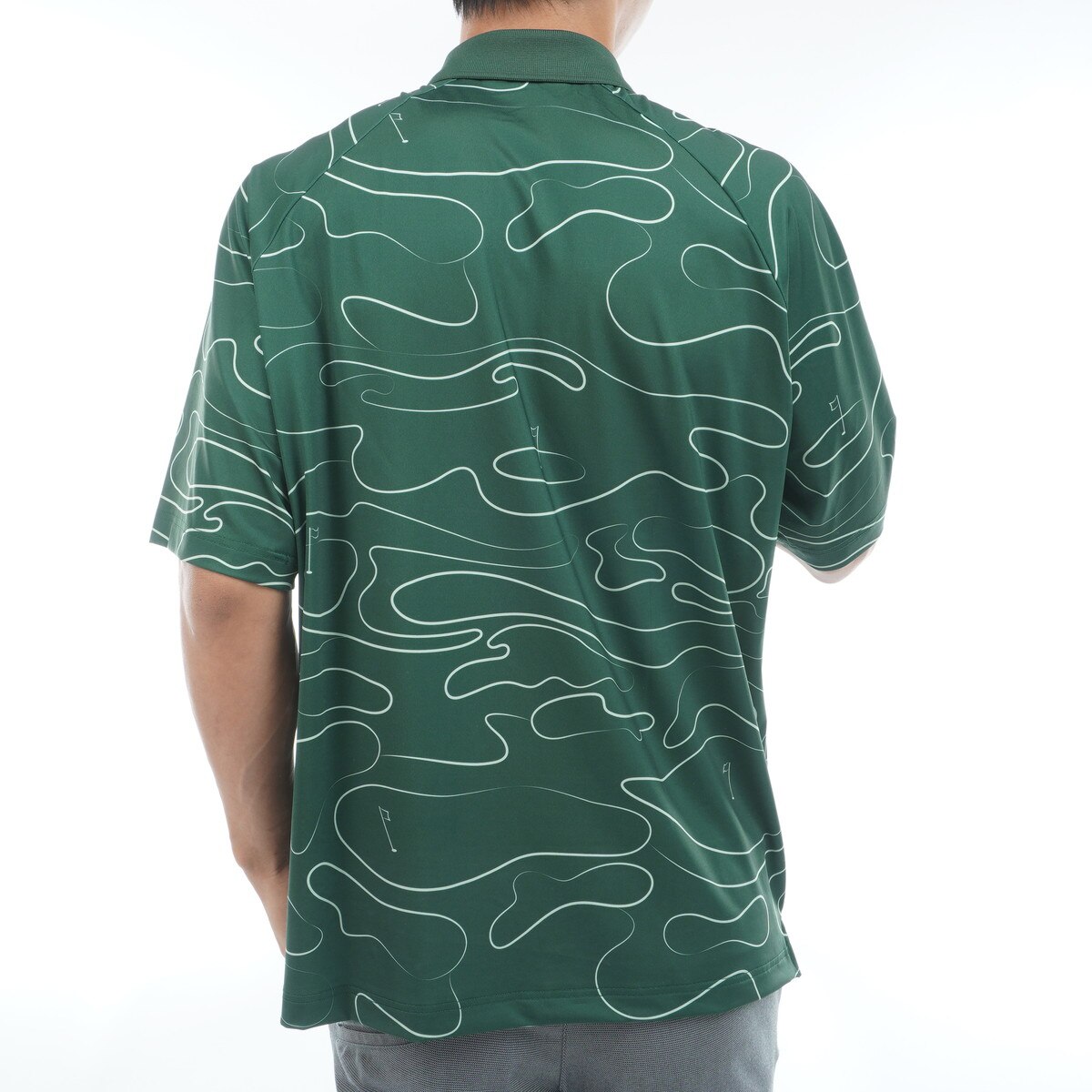 ペンギン バイ マンシングウェア　Penguin by Munsingwear　ゴルフコースプリント ストレッチ ゲーム5分袖ポロシャツ ゴルフコースプリント ストレッチ ゲーム半袖ポロシャツ(半袖シャツ