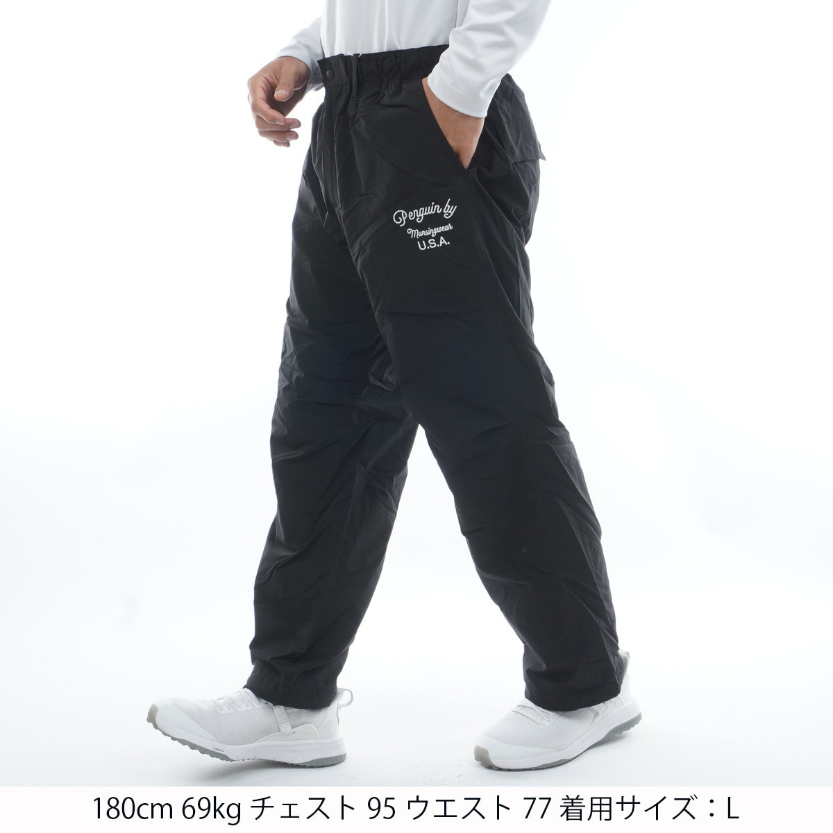 ストレッチ ブラッシュドメッシュライニングパンツ(ロングパンツ