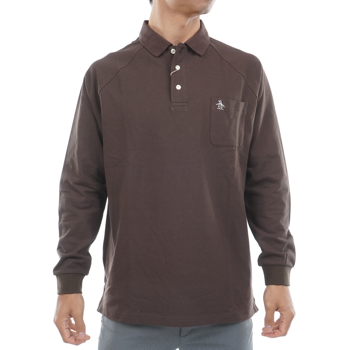 60' S ラグランスリーブ長袖ポロシャツ(長袖シャツ・ポロシャツ