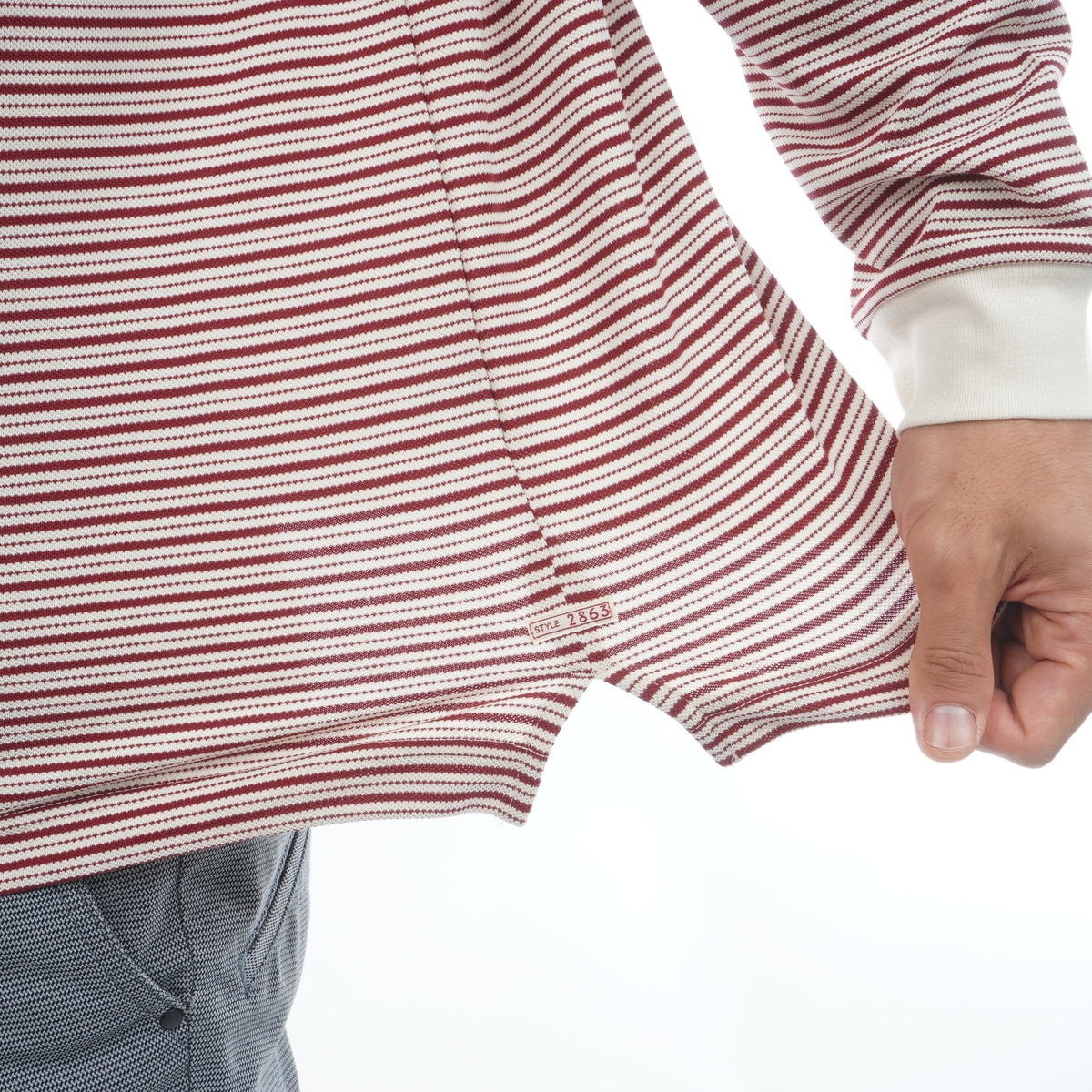 60' S ラグランスリーブボーダー 長袖ポロシャツ(長袖シャツ