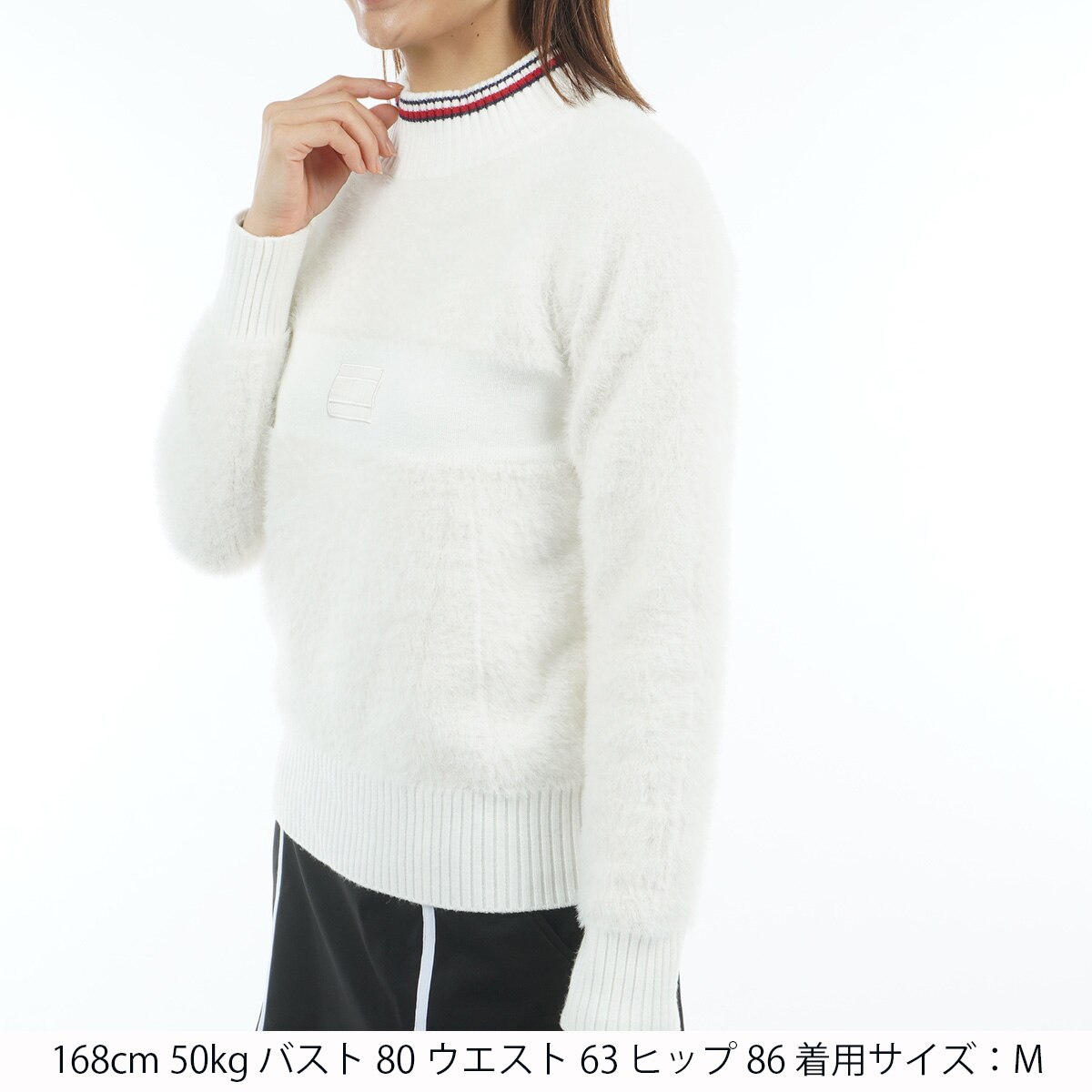 シャギー ハイネックセーター レディス(中間着(セーター、トレーナー