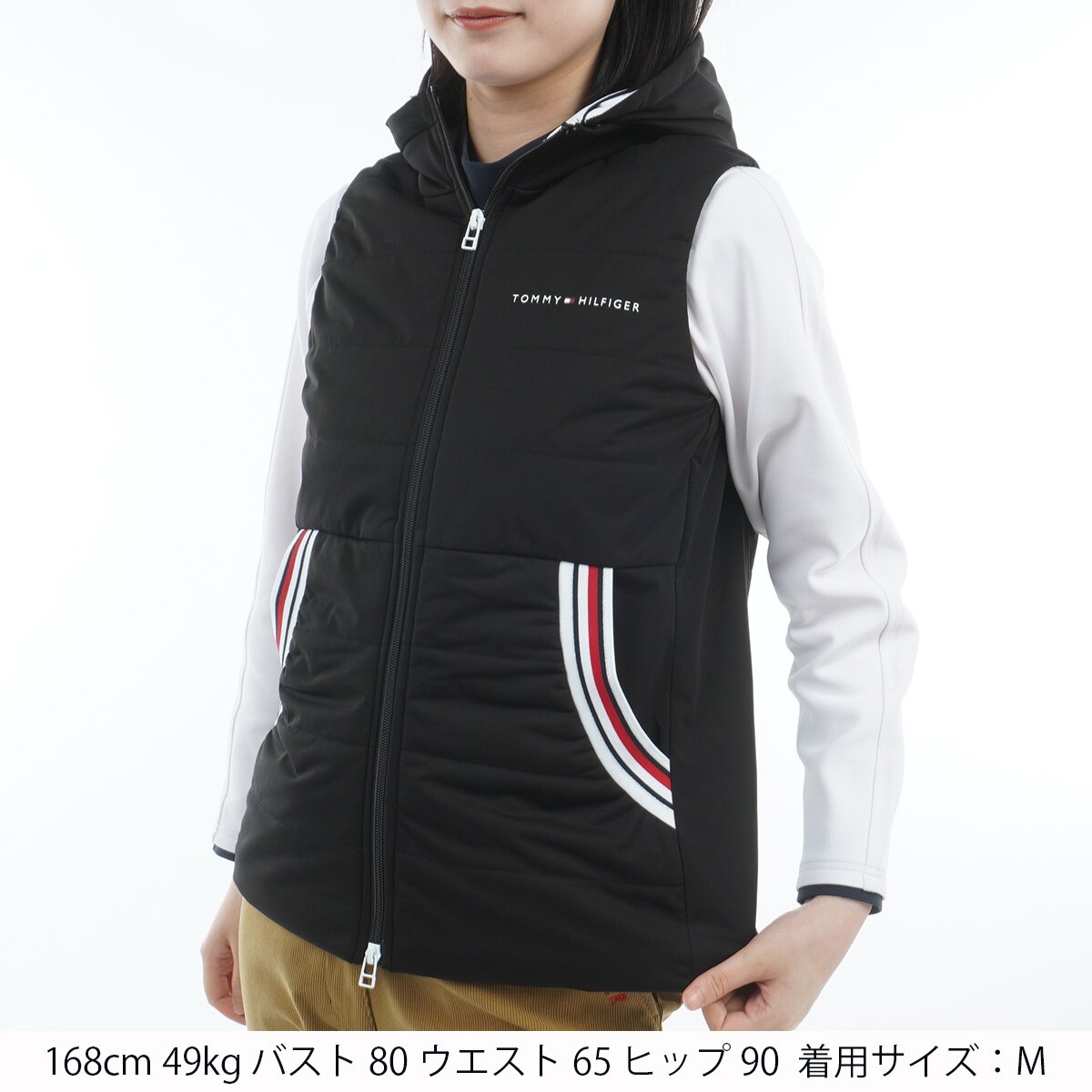 ストレッチ 2WAY 中綿 キルトベスト レディス(ベスト)|TOMMY HILFIGER