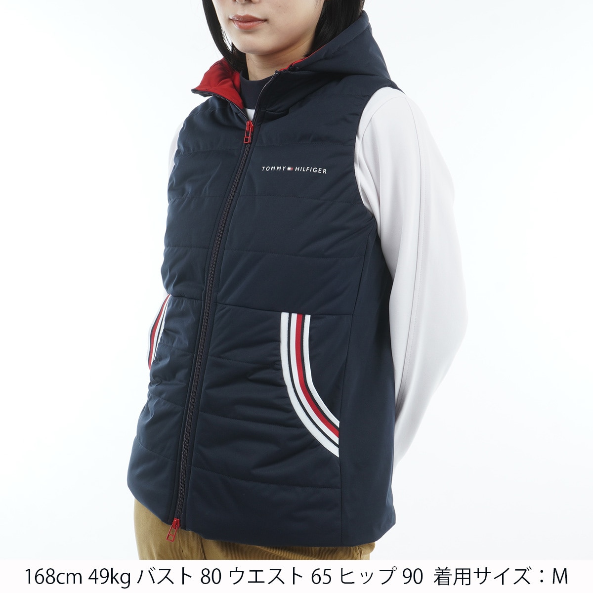 ストレッチ 2WAY 中綿 キルトベスト レディス(ベスト)|TOMMY HILFIGER