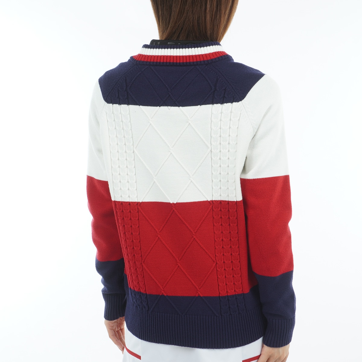 マシュマロタッチ ケーブル柄 ハイネックセーター レディス(中間着