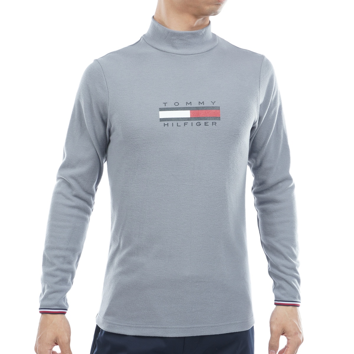 新品　トミーヒルフィガーゴルフ　ハイネックシャツ　モックネック　長袖　ホワイト 吉田優利プロ着用】[トミー ヒルフィガー ゴルフ]レディースモック