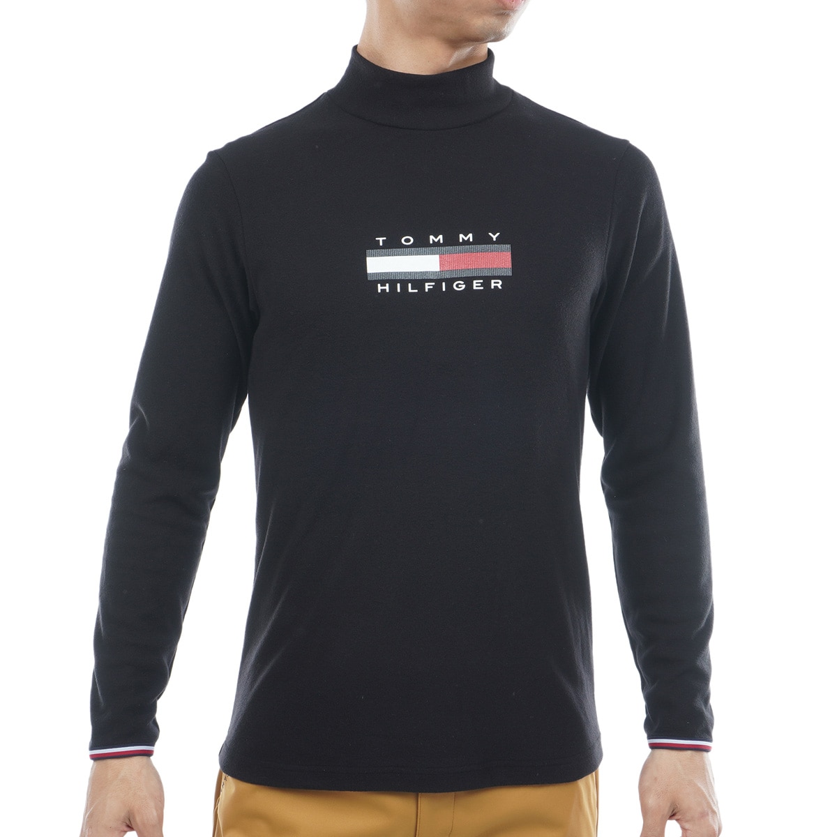 ストレッチ トミーフラッグ ハイネック長袖シャツ(長袖シャツ