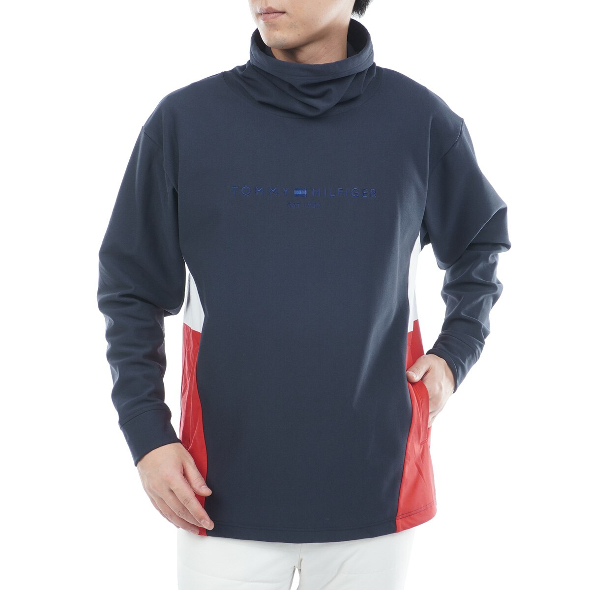 ネックウォーマー付き スウェット(中間着(セーター、トレーナー