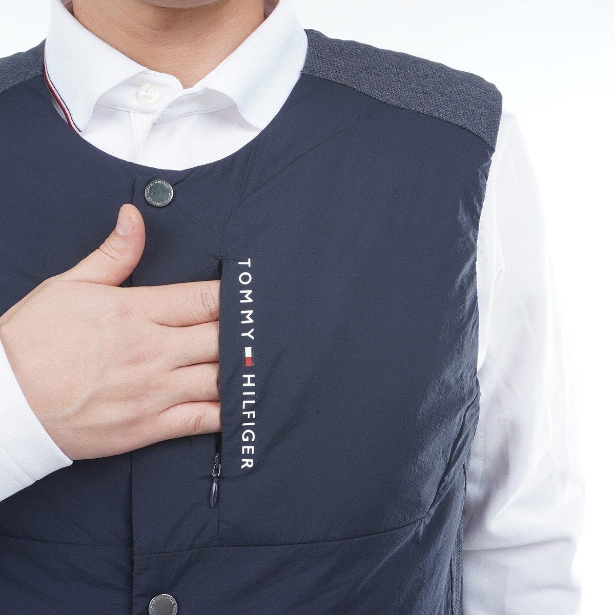 ストレッチ ノーカラー中綿ベスト(ベスト)|TOMMY HILFIGER GOLF(トミー