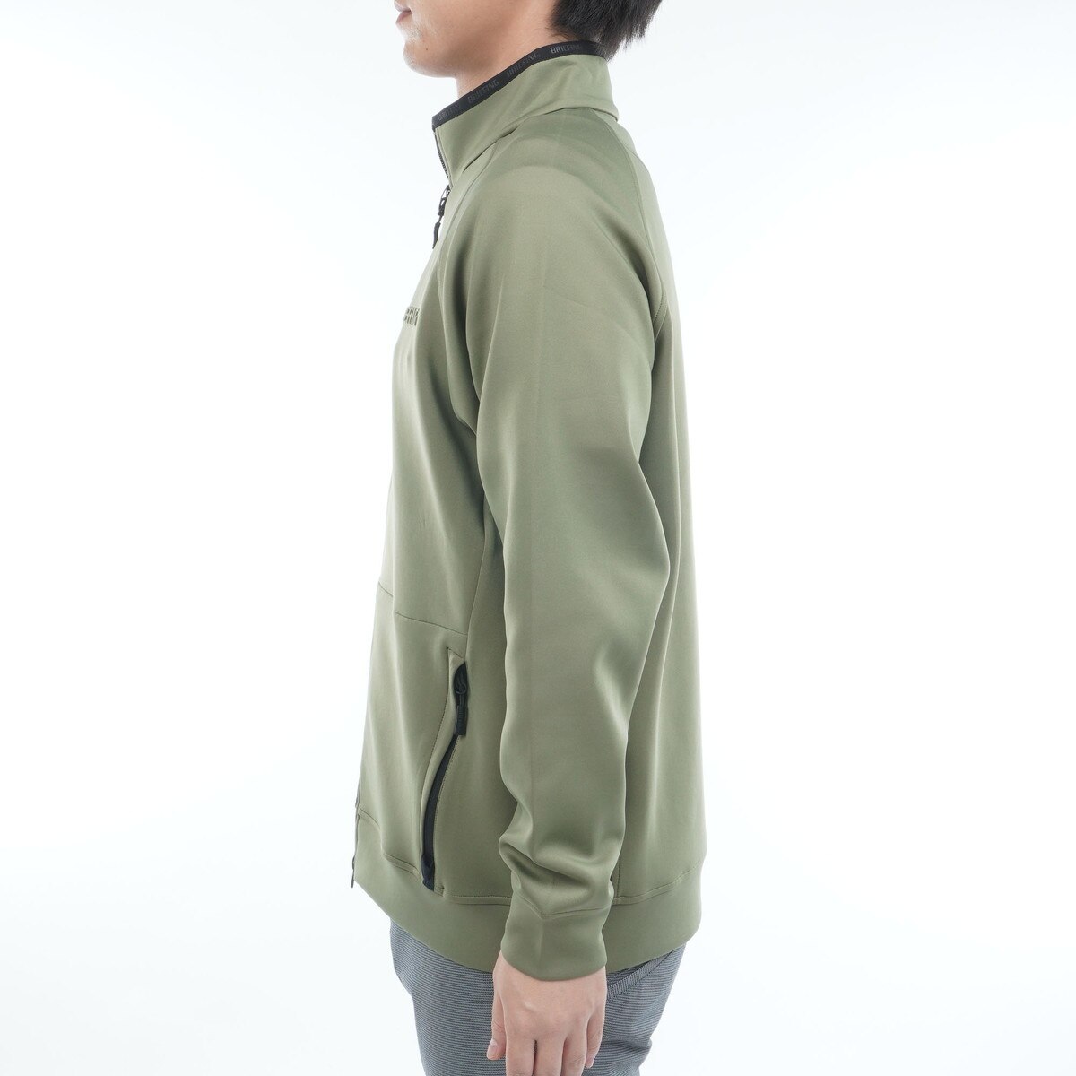 ストレッチ 3D ロゴ ブルゾン(アウター(ブルゾン、ウインド