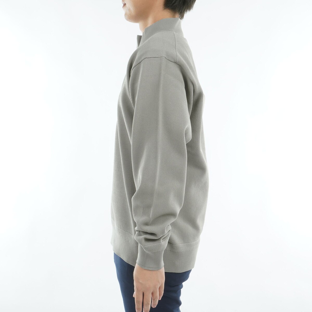 BRIEFING ハーフジップセーター L グレー WR ハーフジップ セーター(中間着(セーター、トレーナー