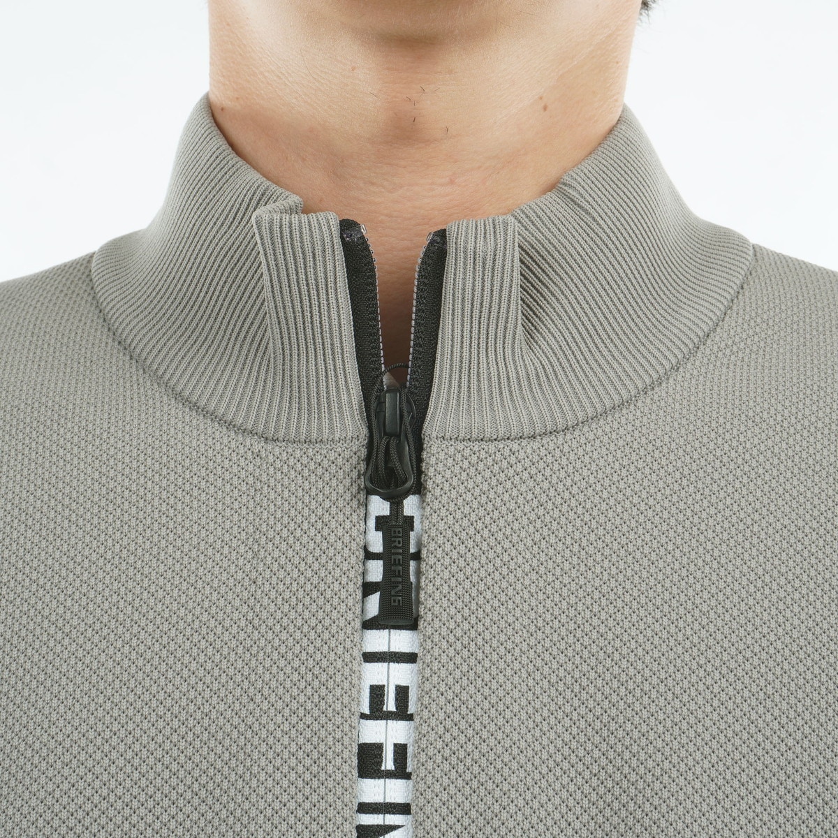 BRIEFING ハーフジップセーター L グレー WR ハーフジップ セーター(中間着(セーター、トレーナー