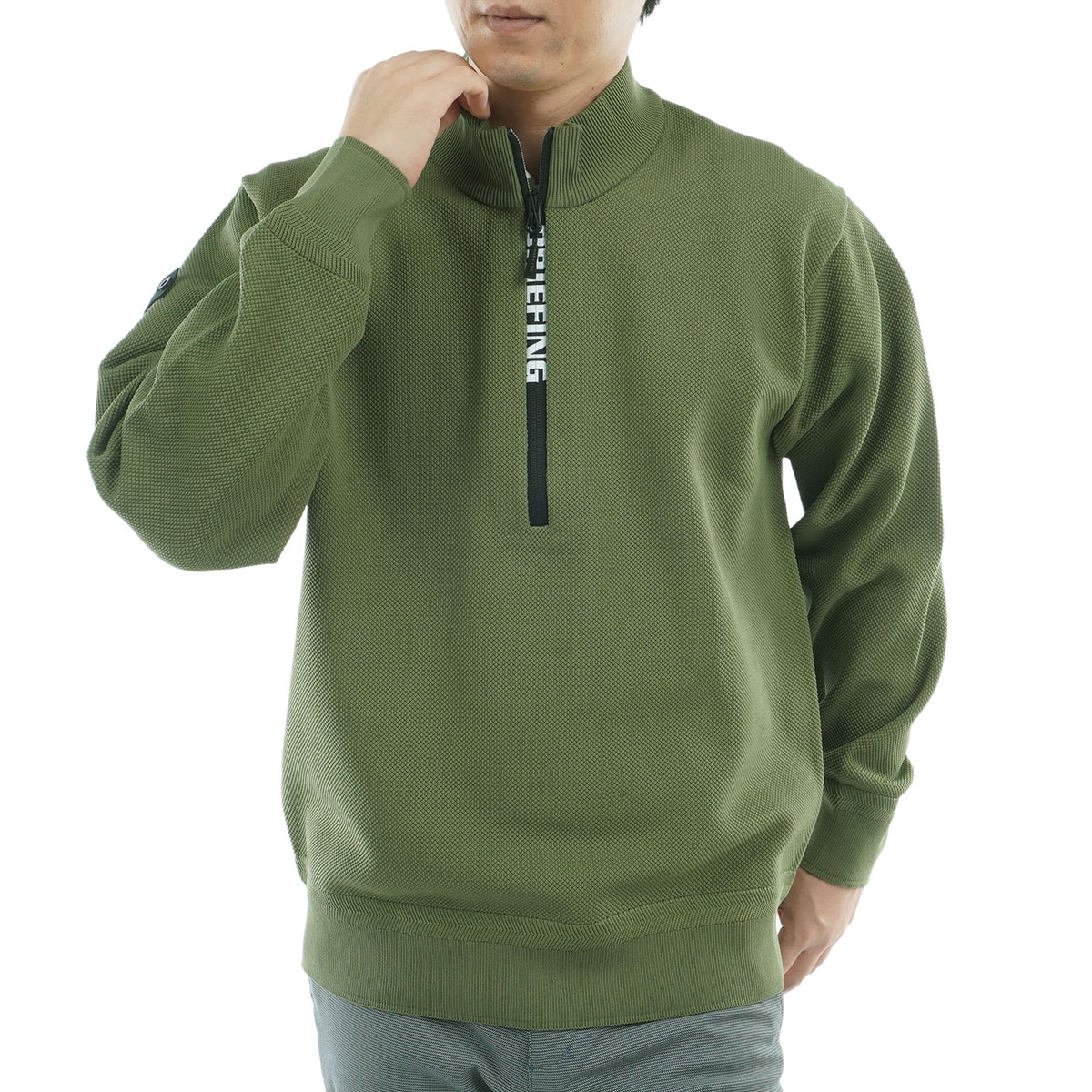 BRIEFING ブリーフィング　ハーフジップ ニット　セーター　メンズ　ロゴ BRIEFING GOLF 【ブリーフィング/BRIEFING】MENS WARM 3D LOGO