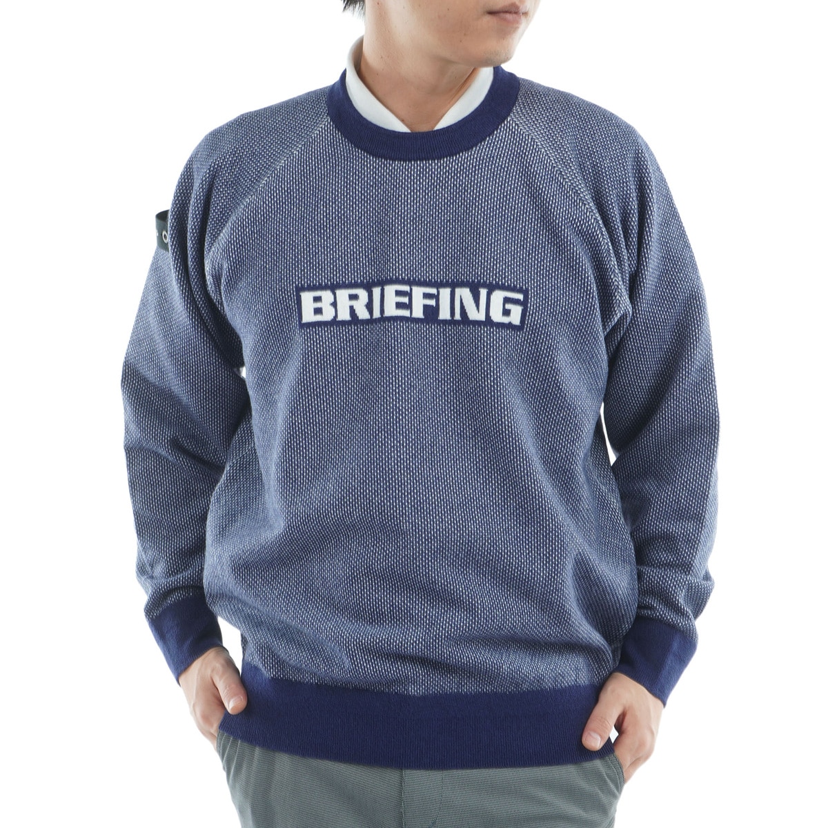 バーズアイ ロゴ クルーネック セーター(中間着(セーター、トレーナー