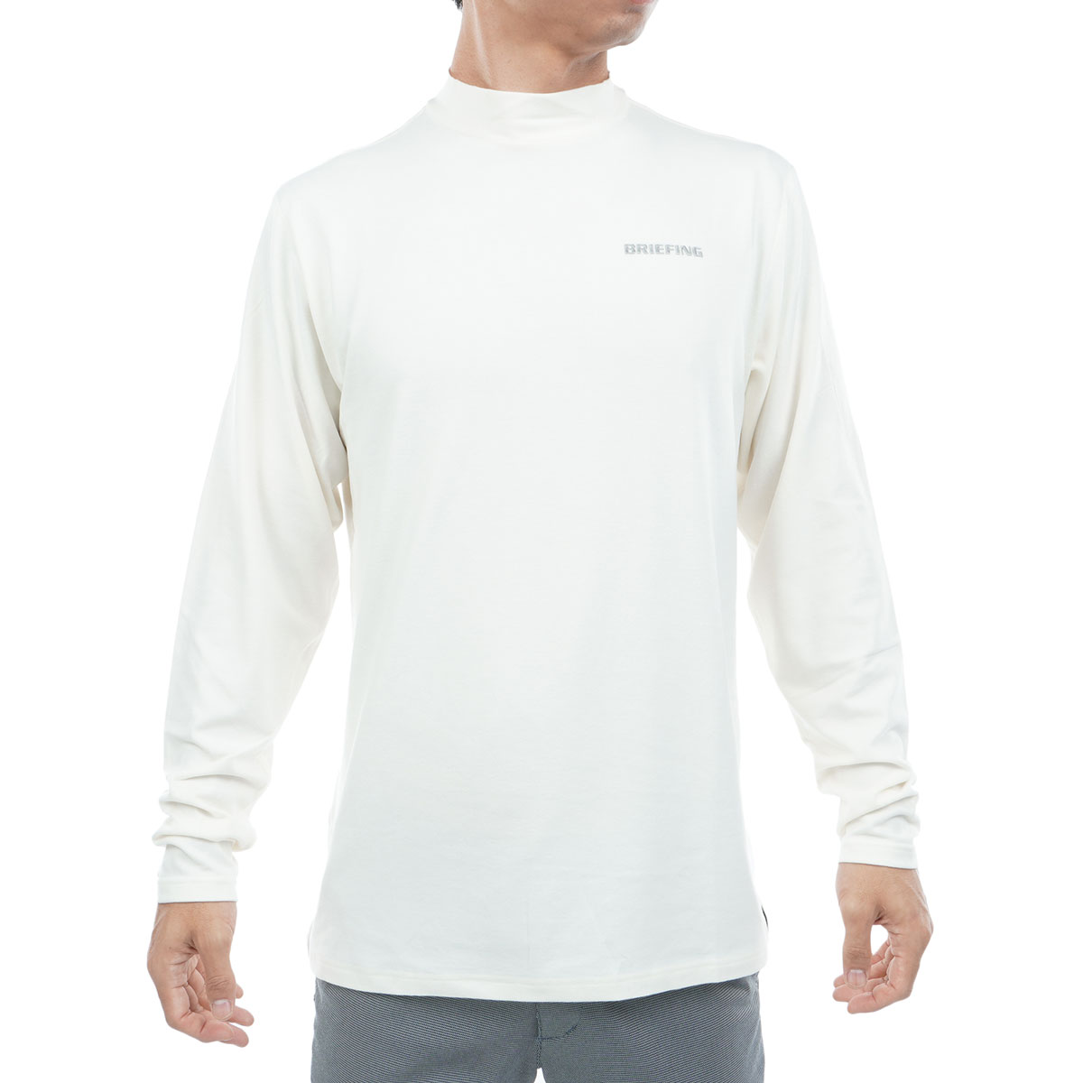 新品　ブリーフィング　モックネック　グレー　長袖　M 裏起毛　ハイネック 楽天市場】【最大8%OFFクーポン お買い物マラソン】 ハイネック