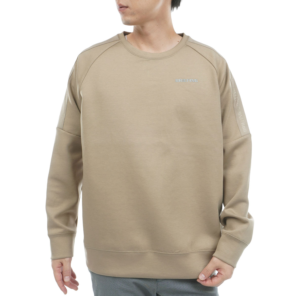 ウォーム ロゴ ライン クルーネック長袖シャツ(長袖シャツ・ポロシャツ