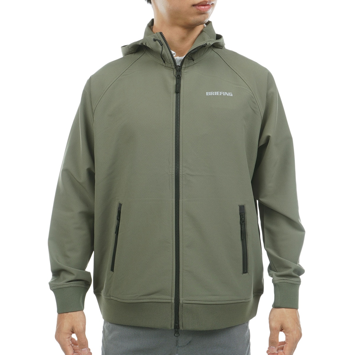 ストレッチ 裏起毛 ストームフリース BACK DOTS パーカー(中間着