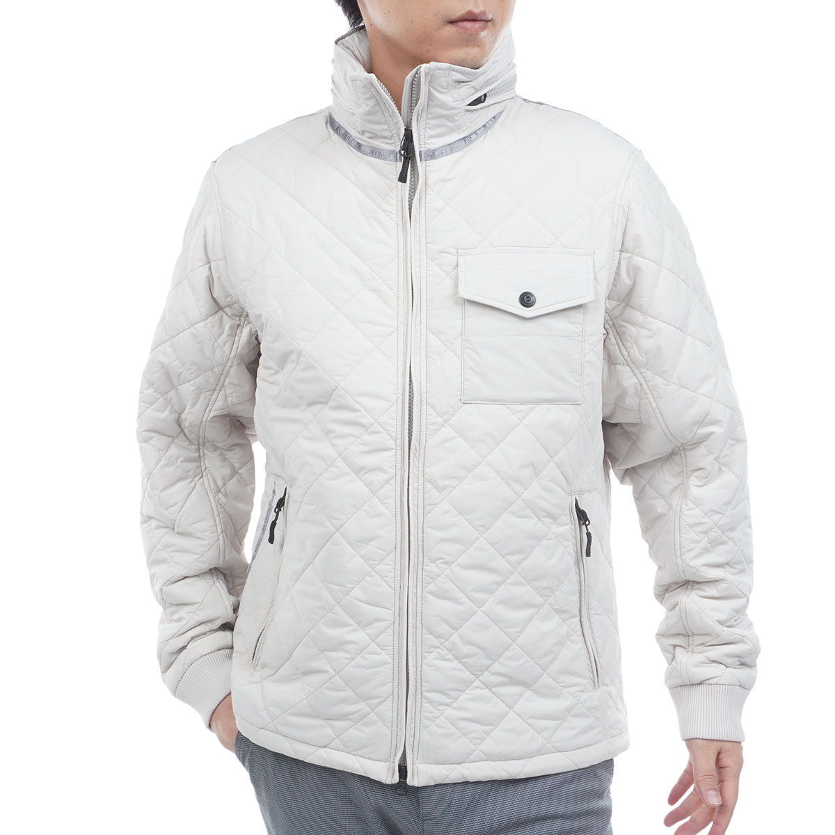 美品★ ブリーフィング/ ハイブリッド キルティングジャケット ゴルフウェア L キルテッド インサレーション ブルゾン(アウター(ブルゾン、ウインド