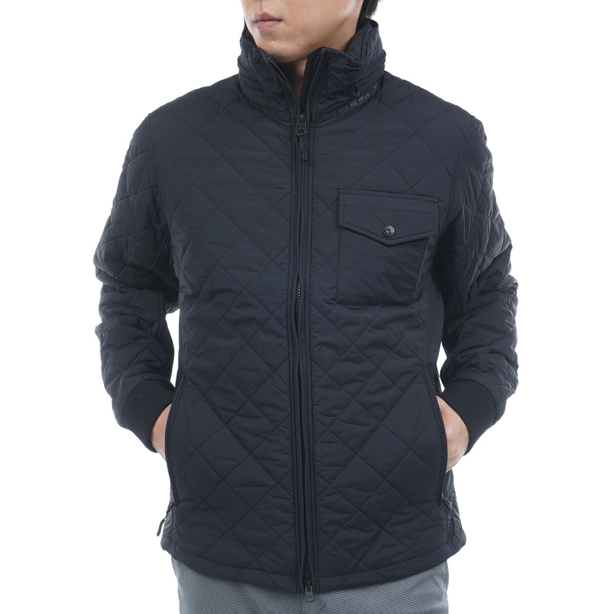 shun16！新品BRIEFING フード付きブルーグレーキルティング shun16！新品BRIEFING フード付きブルーグレーキルティング shun16様