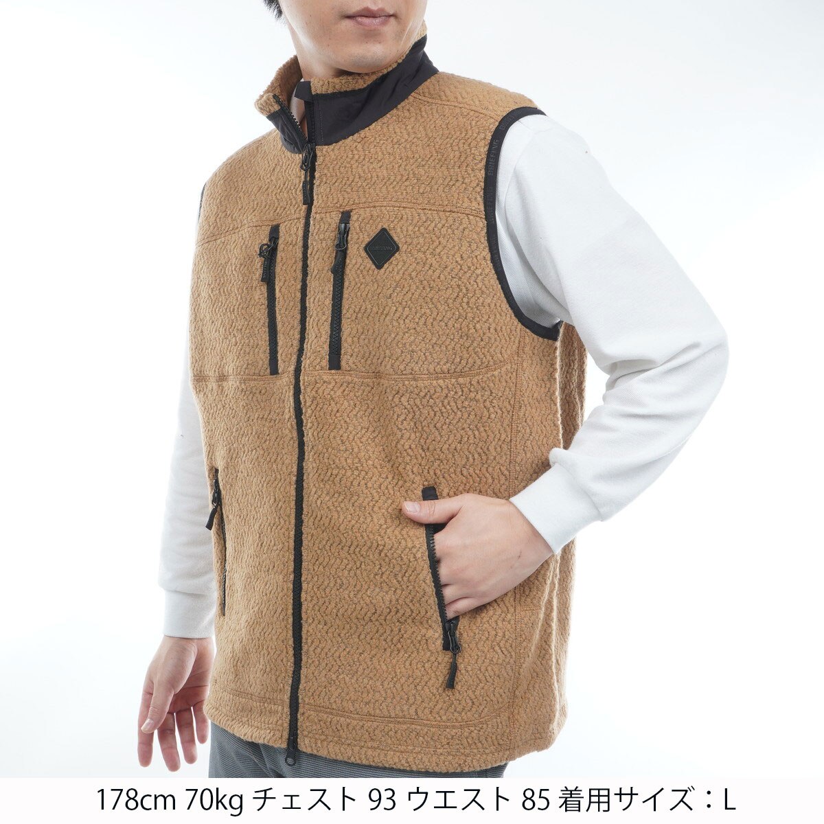 ウール ボア ベスト(ベスト)|BRIEFING(ブリーフィング) BRG253M46の
