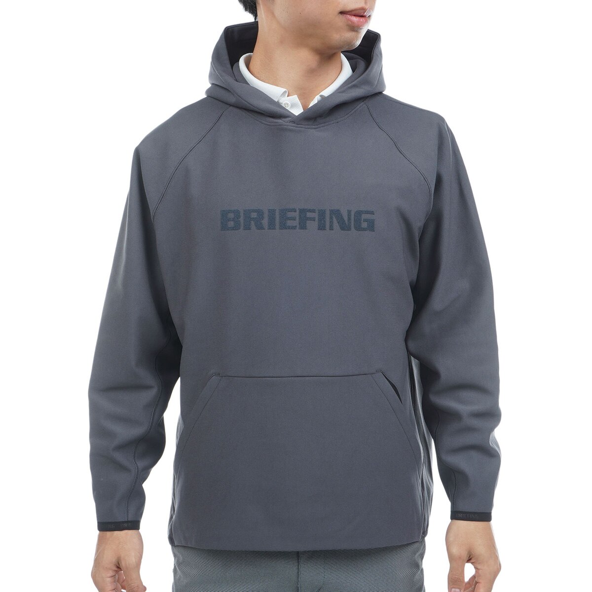 ストレッチ ロゴ フーディー(中間着(セーター、トレーナー))|BRIEFING