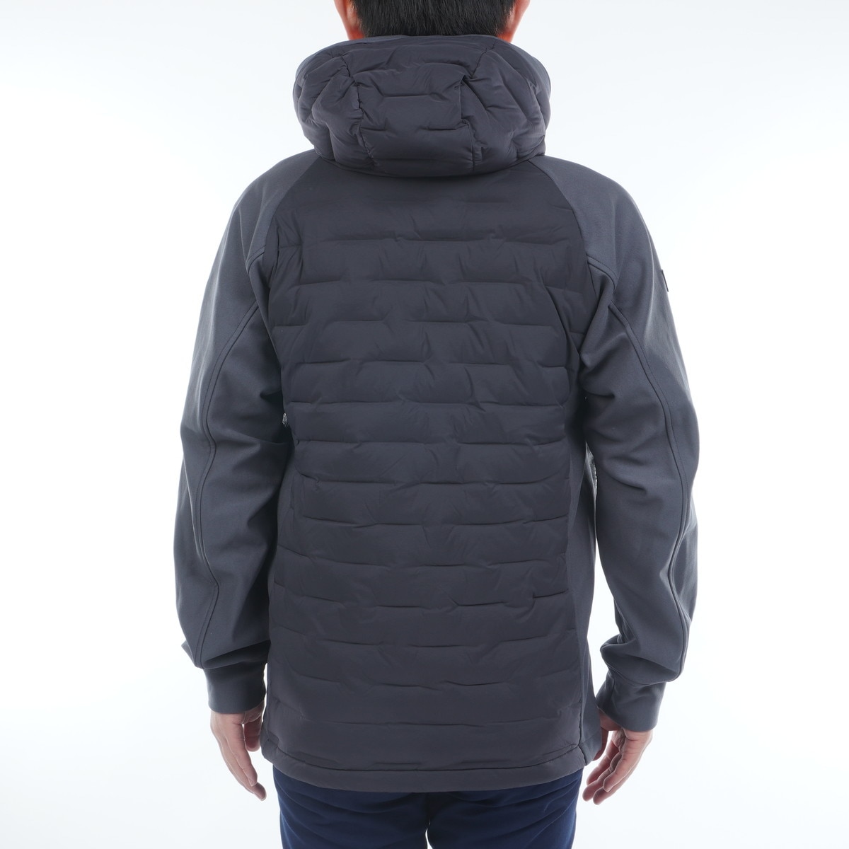 ☆新品未使用☆ブリーフィング ハイブリットダウンパーカー XS グレー ストレッチ 2WAY ハイブリッド ダウン パーカー(アウター(ブルゾン