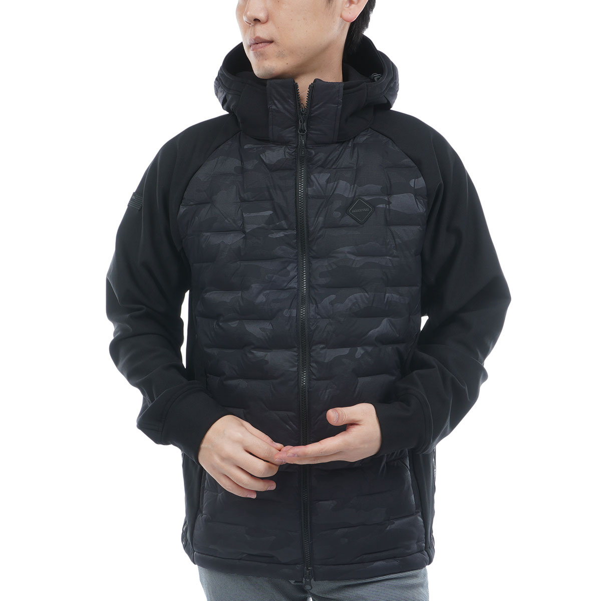 ストレッチ 2WAY ハイブリッド ダウン パーカー(アウター(ブルゾン