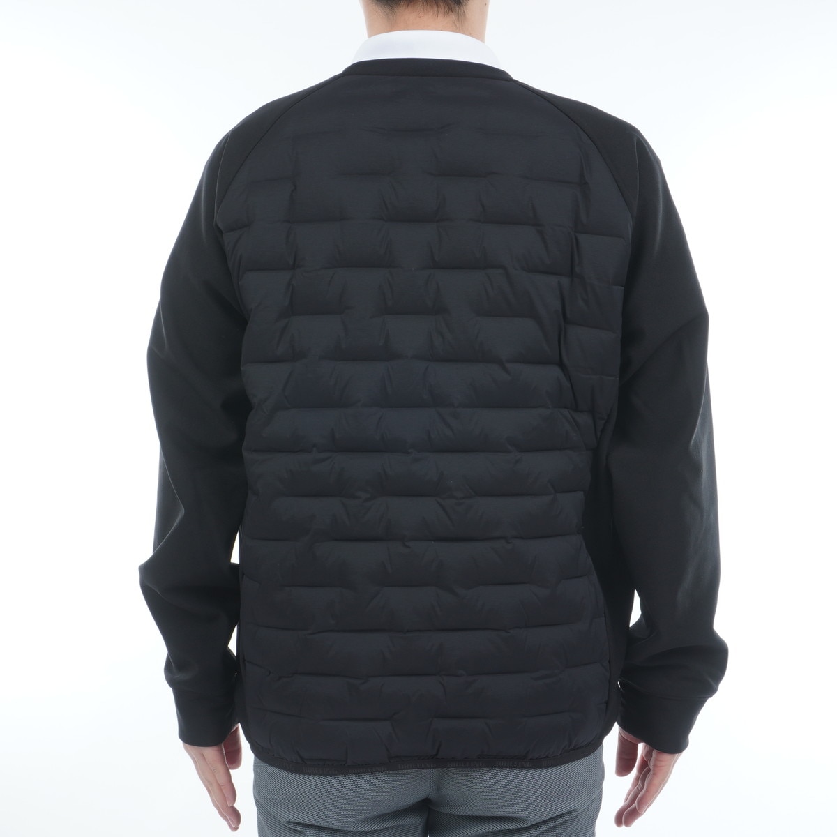 ストレッチ ハイブリッド クルーネック ダウンジャケット(アウター