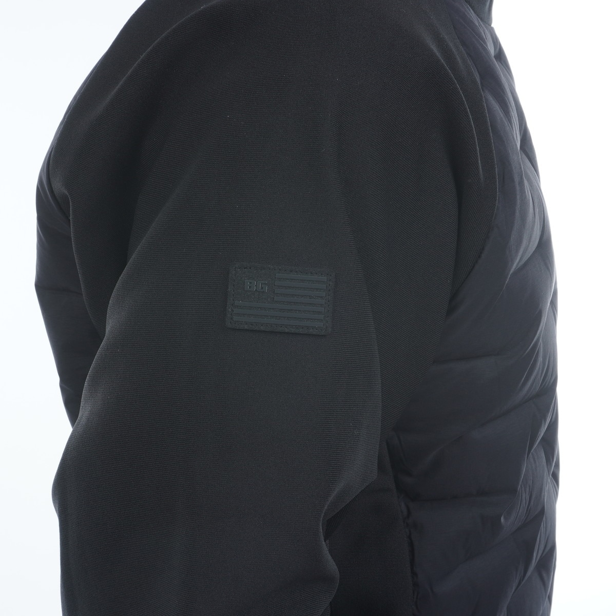 ストレッチ ハイブリッド クルーネック ダウンジャケット(アウター