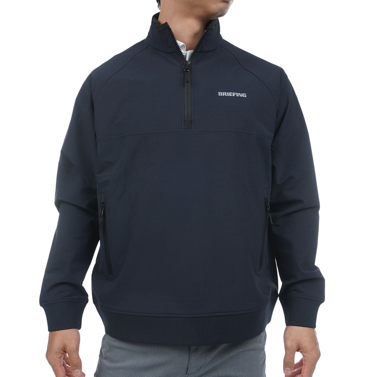 ストレッチ 裏起毛 ストームフリース ハーフジップ ジャケット