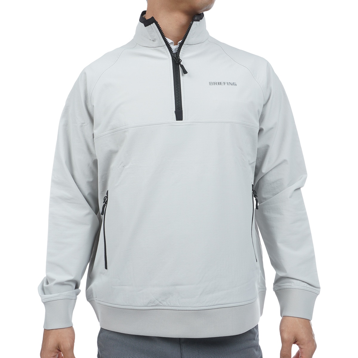 ストレッチ 裏起毛 ストームフリース ハーフジップ ジャケット