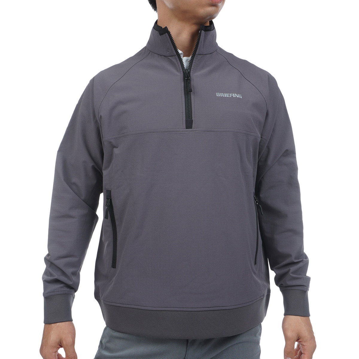 ストレッチ 裏起毛 ストームフリース ハーフジップ ジャケット