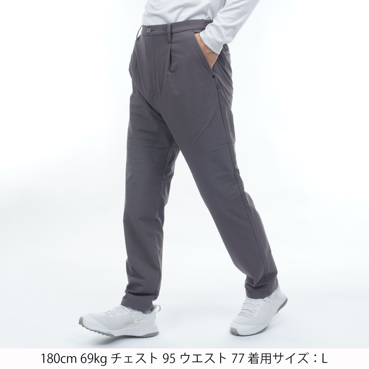 ブリーフィング　ストームフリース　冬用　裏起毛パンツ　Sサイズ ストレッチ 裏起毛 ストームフリース ワイドテーパード ワンタック