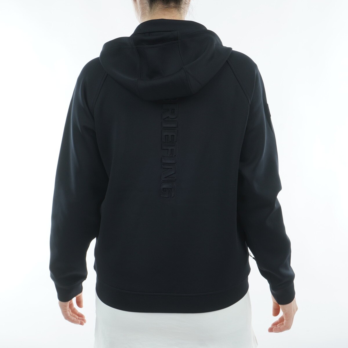 ストレッチ 3D ロゴ パーカー レディス(中間着(セーター、トレーナー