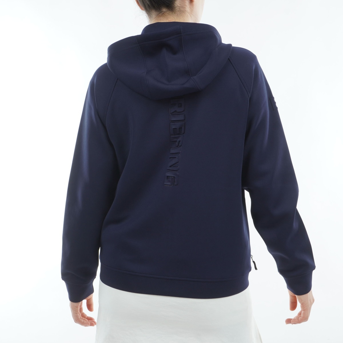 ストレッチ 3D ロゴ パーカー レディス(中間着(セーター、トレーナー