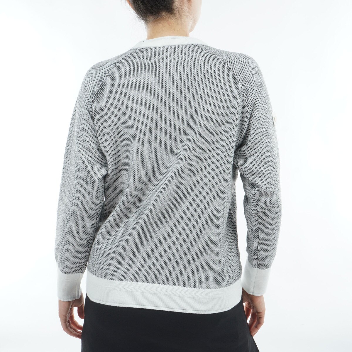 BRIEFING グレー セーター アームパッチ付き BRIEFING グレー セーター アームパッチ付き briefingec(BRIEFING