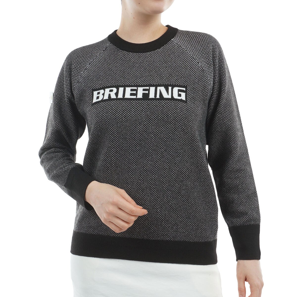 【美品】BRIEFING ブリーフィング　ニット　ブラック 黒　S ゴルフ BRIEFING GOLF セール30%OFF 日本正規品 ブリーフィングゴルフ